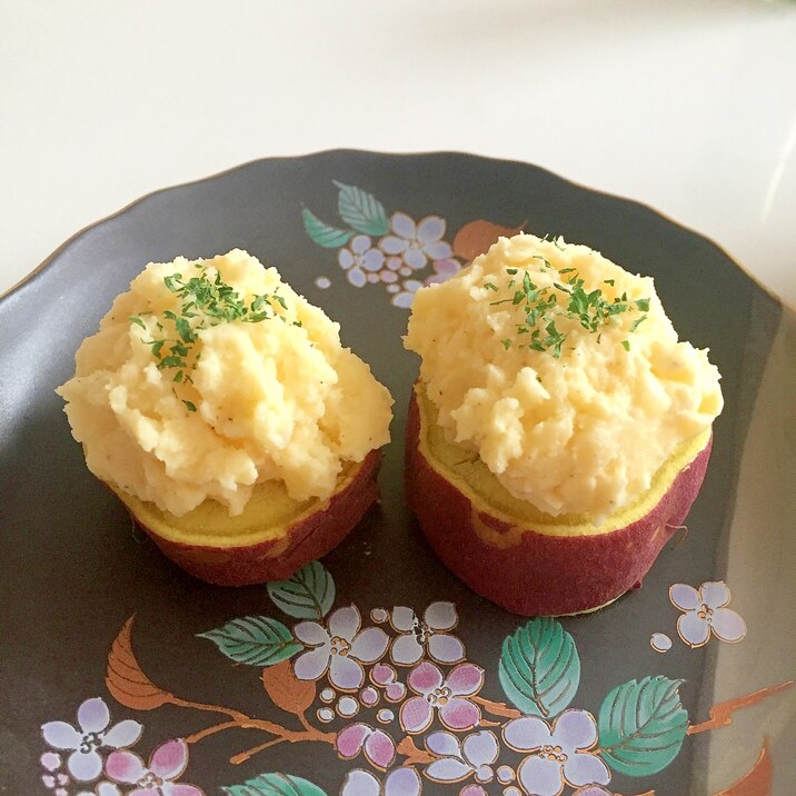 さつまいもとポテトサラダのコラボ♪